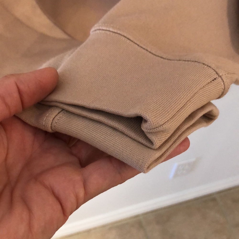 539-J.‎ Crew Camel Embroidered Sweatshirt in Tan - Picture 7 of 13